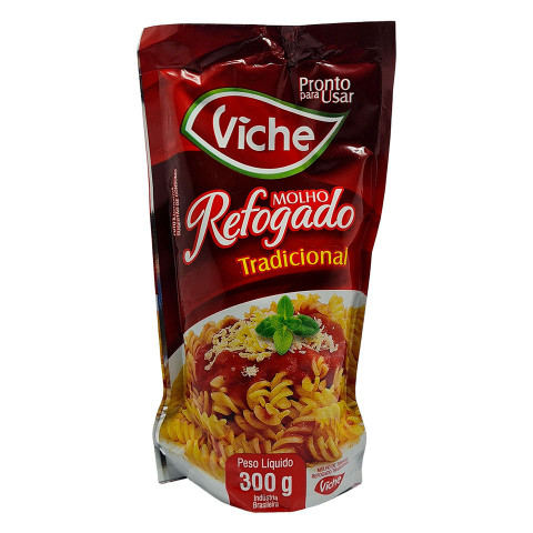 Molho de Tomate Temperado Tradicional 300 g Sachê Viche