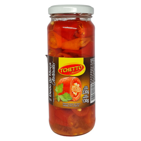 Pimenta Dedo de Moça Fatiada 130 g Vidro Tchetto